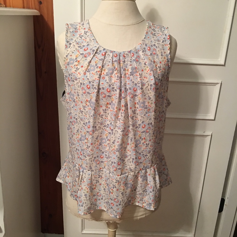 Floral Cynthia Rowley Peplum Top